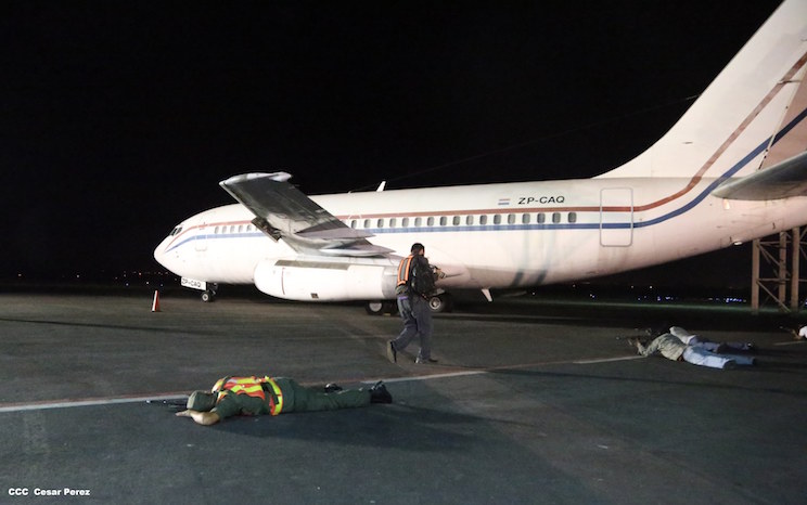 Realizan simulacro de interferencia il&iacute;cita en el Aeropuerto Augusto C. Sandino